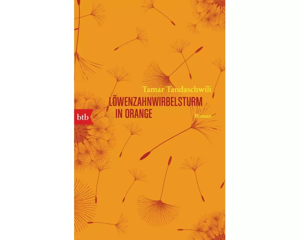 Löwenzahnwirbelsturm in Orange