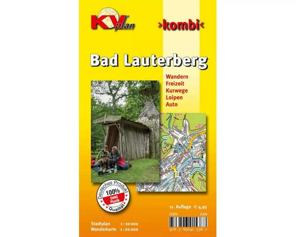 Bad Lauterberg, KVplan, Wanderkarte/Freizeitkarte/Stadtplan, 1:20.000 / 1:10.000