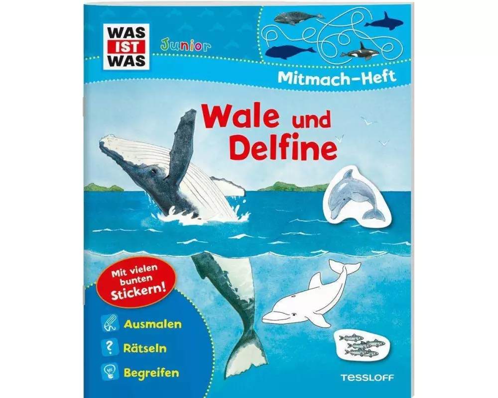 WAS IST WAS Junior Mitmach-Heft. Wale und Delfine