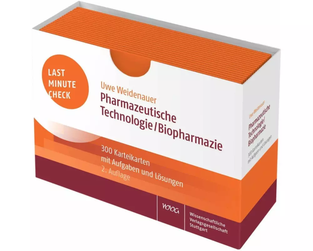 Last Minute Check - Pharmazeutische Technologie/Biopharmazie