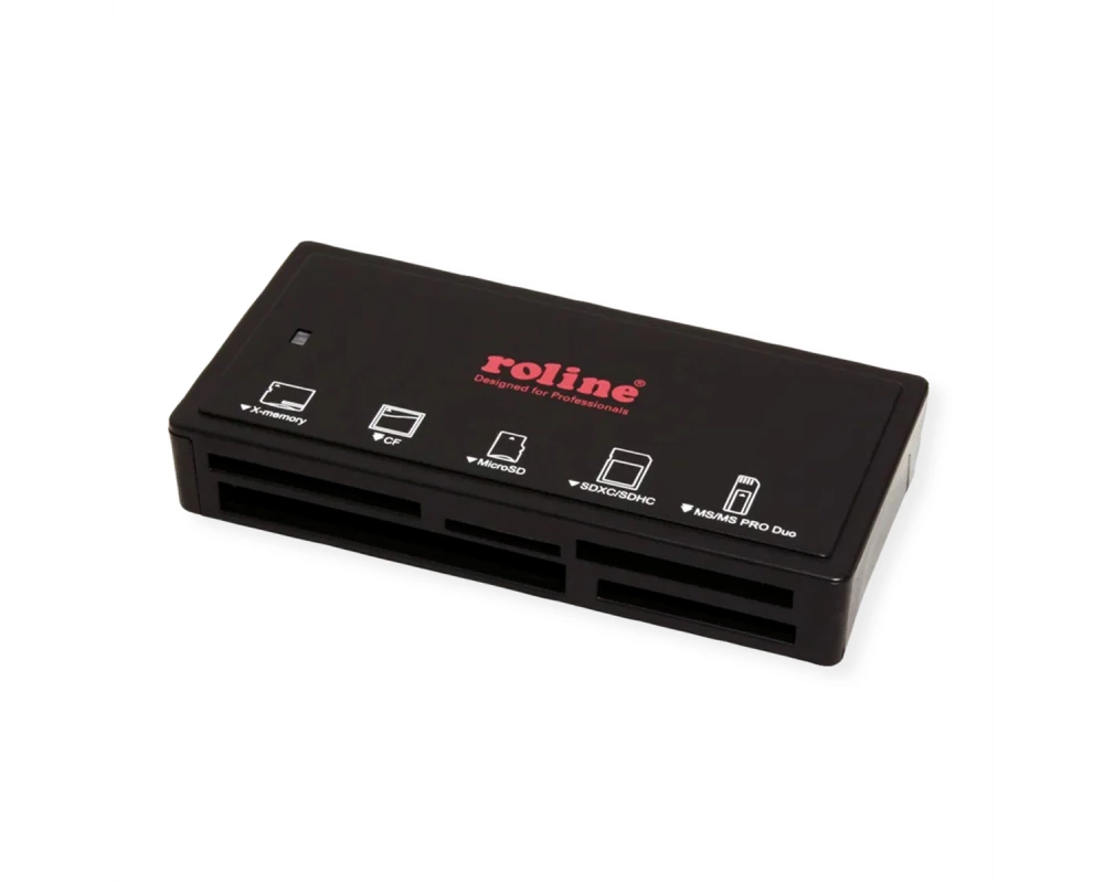 ROLINE USB 3.2 Gen 1 Multi Card Reader, schwarz