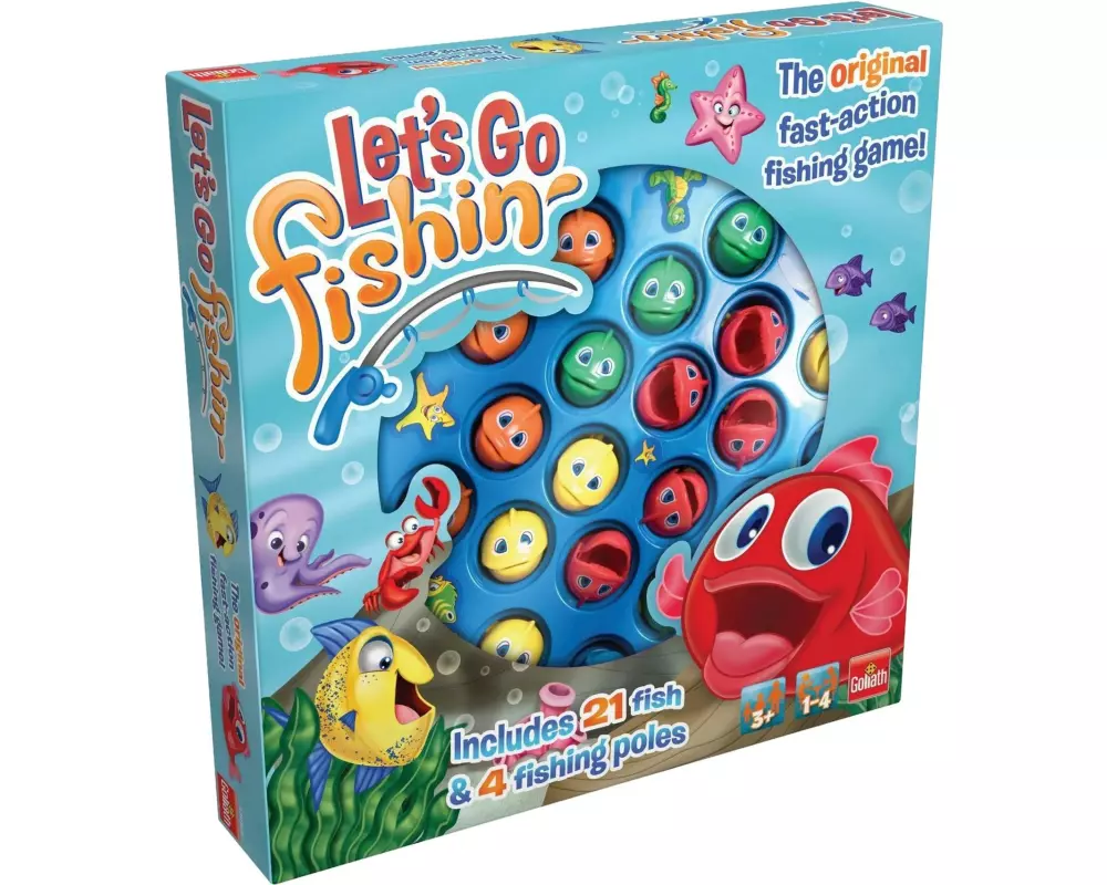 Max Bersinger Kinderspiel Angelspiel Let's Go Fishing