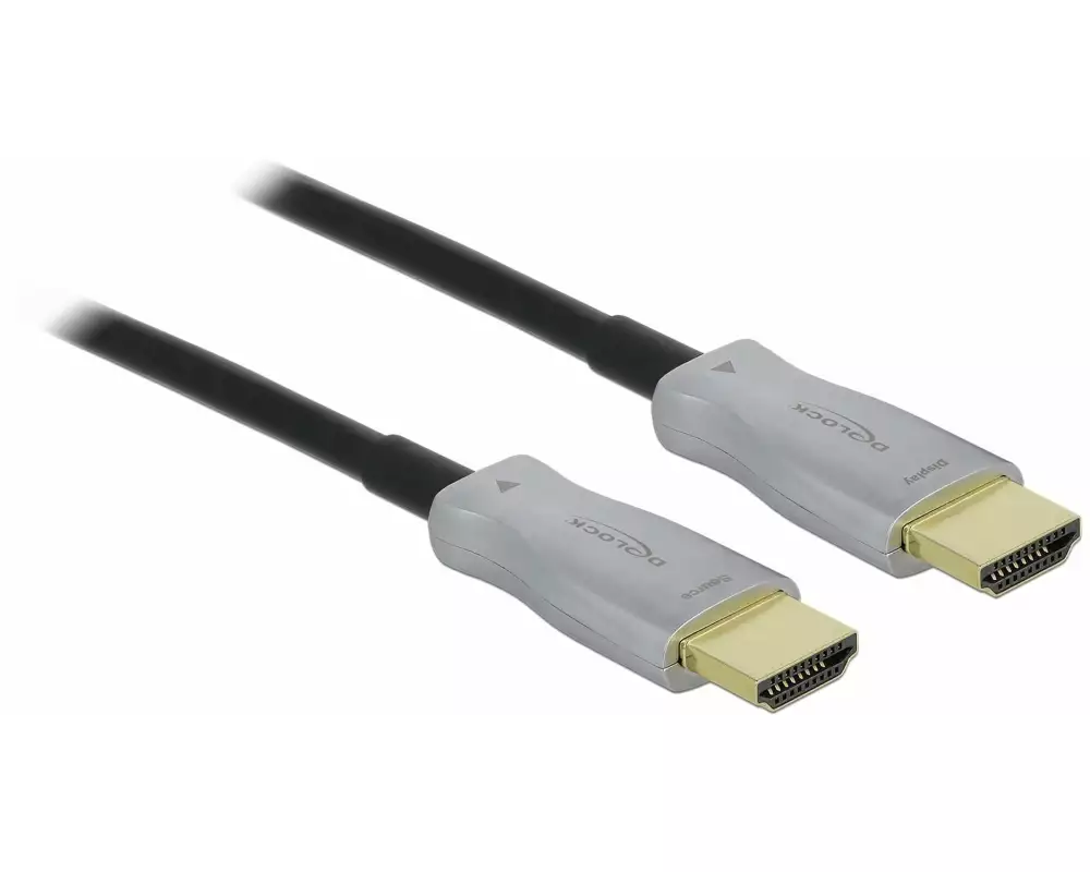 Delock Optisches Kabel 4K 60Hz HDMI - HDMI, 15 m, Schwarz