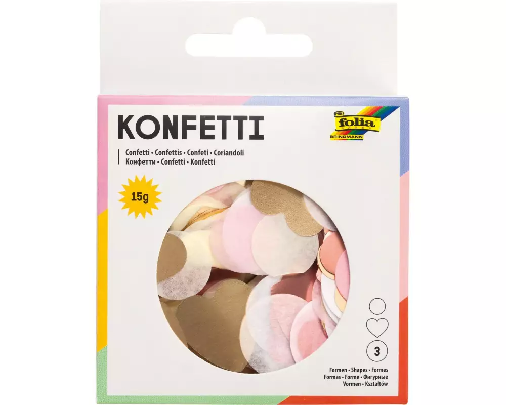Folia Streudeko 15 g Konfetti, Love