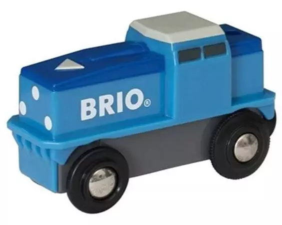 BRIO Eisenbahn Blaue Batterie-Frachtlok