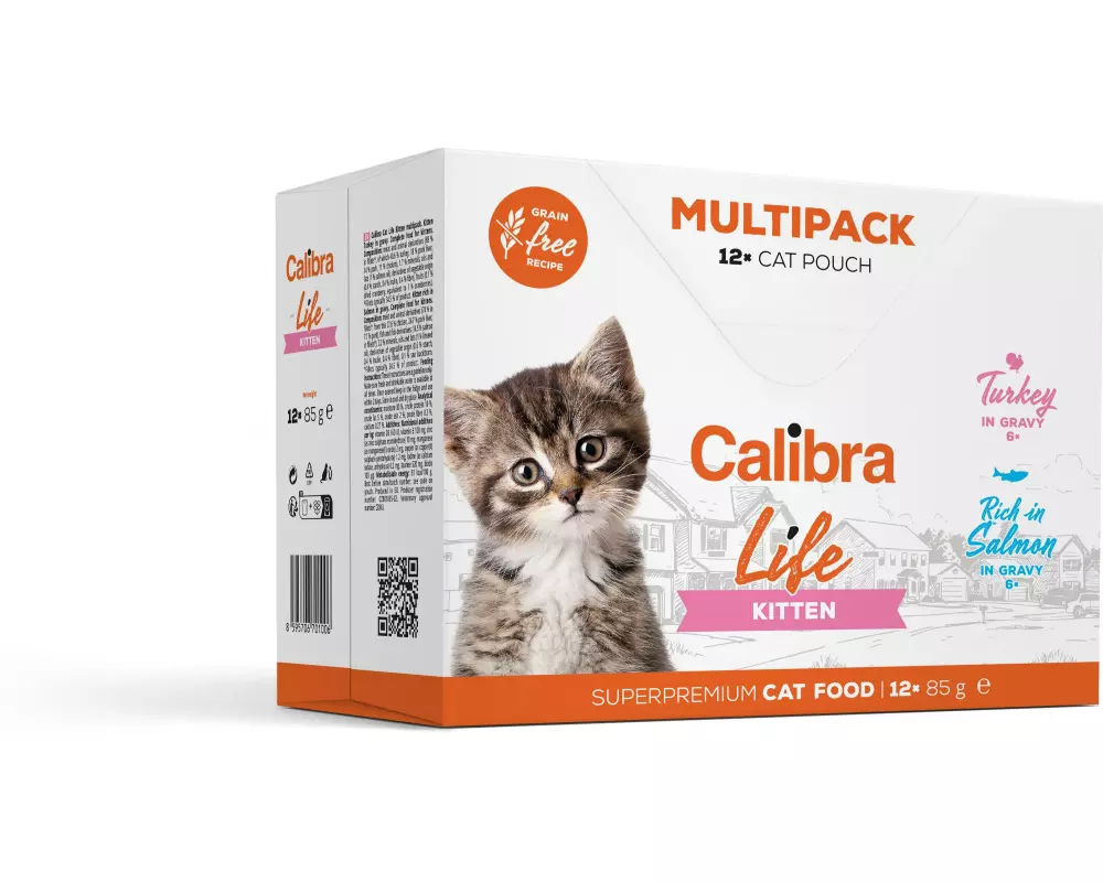 Calibra Nassfutter Life Kitten Multipack 12x 85 g