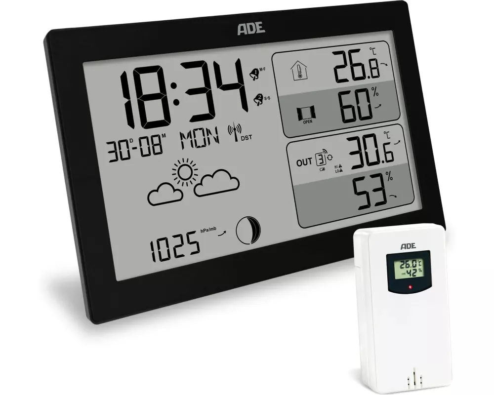 ADE Wetterstation mit Funk-Aussensensor