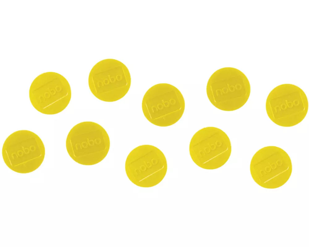 Nobo Haftmagnet Ø 3.2 cm 10 Stück, Gelb