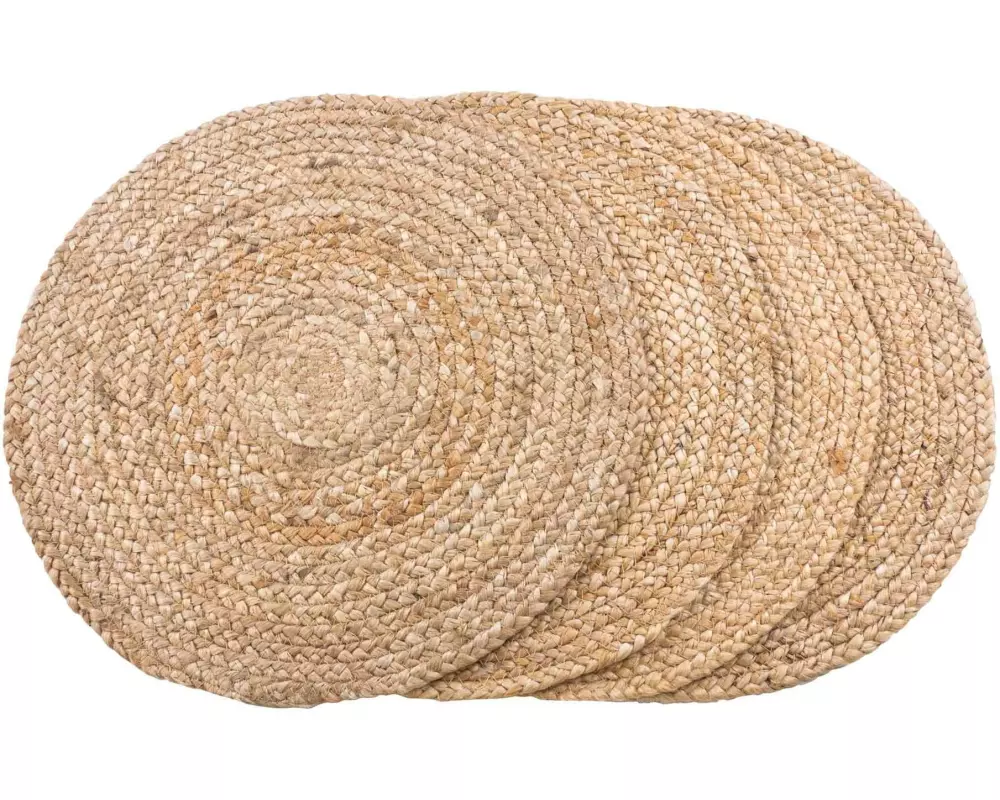 House Nordic Tischset Ø 38 cm, Nature, 4 Stück