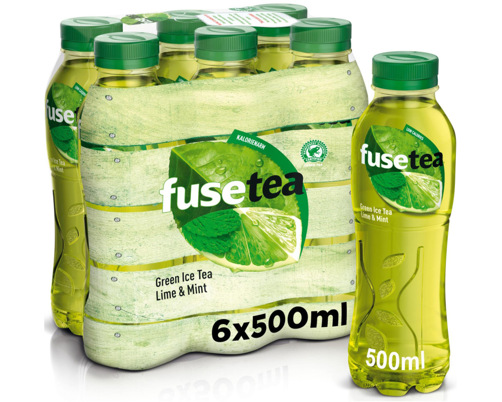 FUSE TEA Green Tea Lime & Mint, Pet 129400001599 50 cl, 6 Stk.