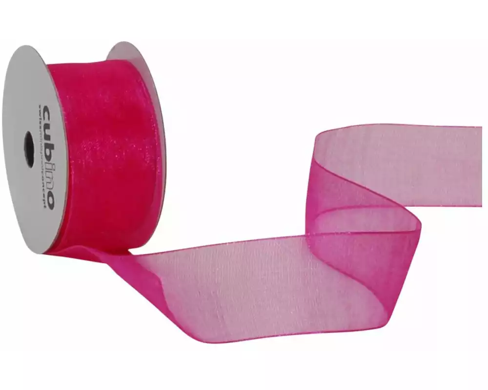 Spyk Organzaband Organsa 25 mm x 6 m, Pink