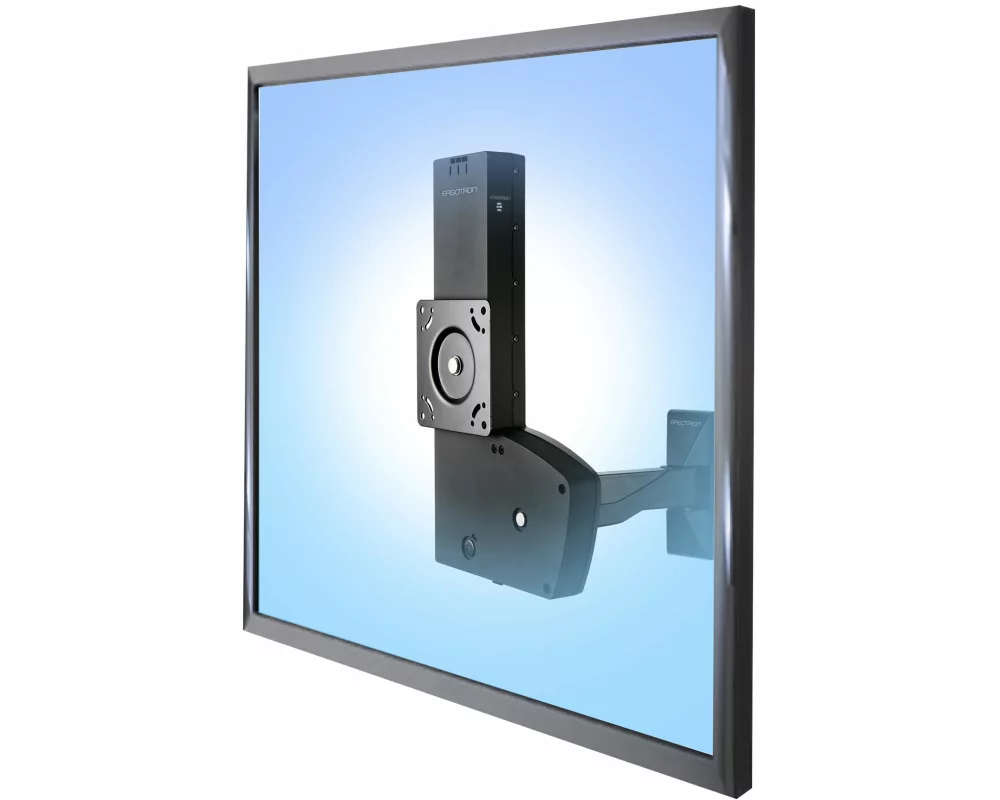 ERGOTRON wall mount, Glide LD-X, adjustable 25cm, 42 inch, 13,6kg, VESA 100x100+400x400mm, lift, pan, tilt, black