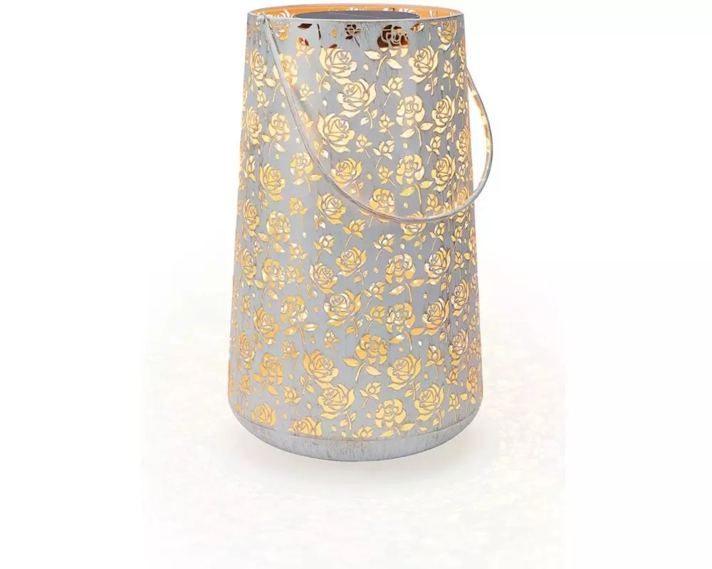 STT Laterne Solar Antic Baccara, 46 cm, White