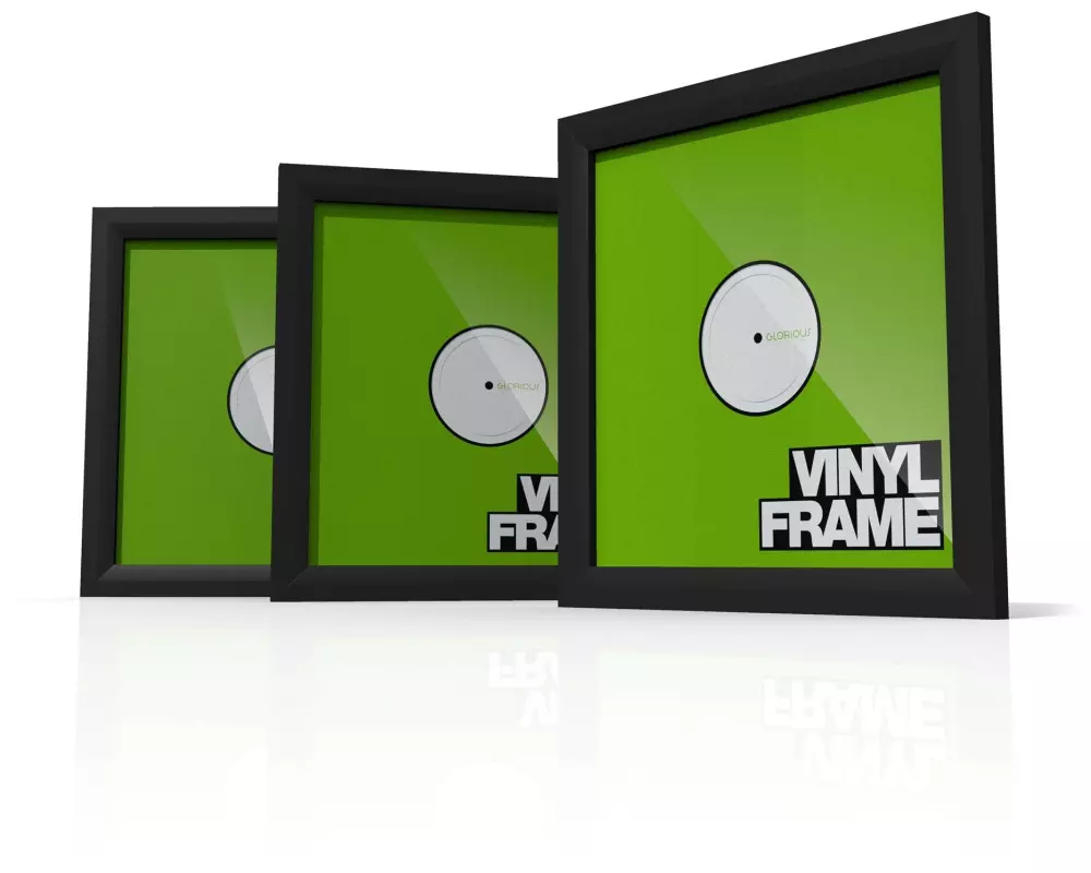 Glorious Vinyl Frame Set 3-teilig, Kunststoff, Schwarz