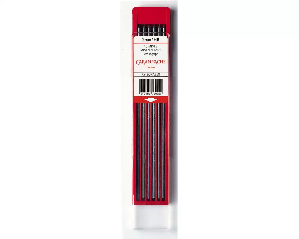 Caran d'Ache Schreibmine Technograph 2 mm, Grau, HB