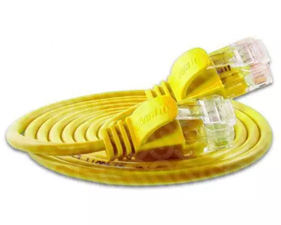 SLIM Slimpatchkabel RJ-45 - RJ-45, Cat 6, UTP, 7.5 m, Gelb