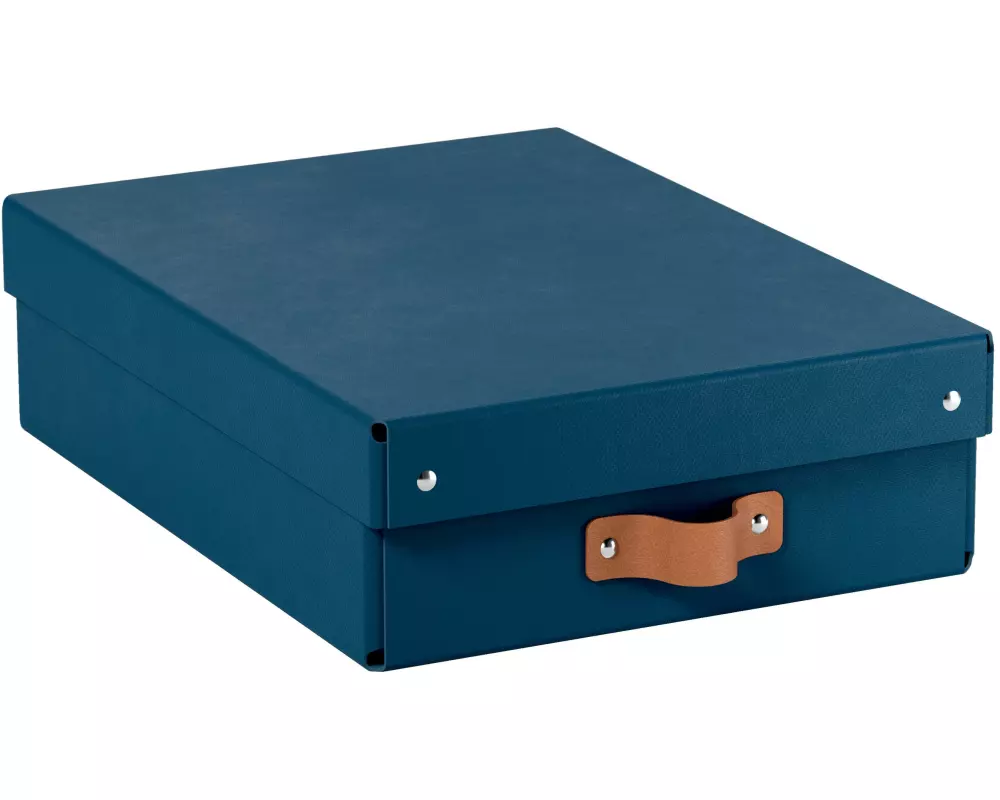 Leitz Arrchivbox Puro flach mit Klappdeckel, 2 Stück, Nachtblau