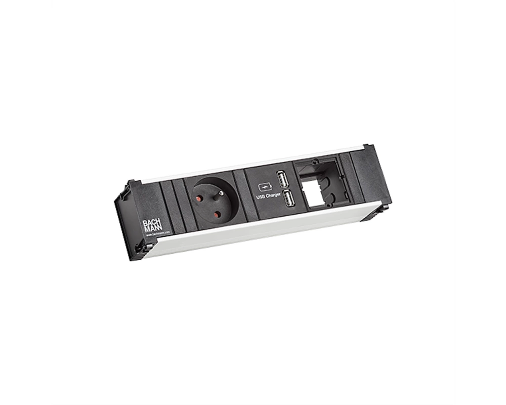 BACHMANN CONI 1xUTE 1xUSB Charger 1xCM Strom 0,2m GST18
