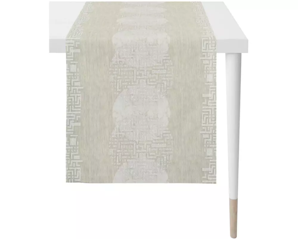 APELT Tischläufer Loft Style 48 cm x 1.4 m, Hellbeige