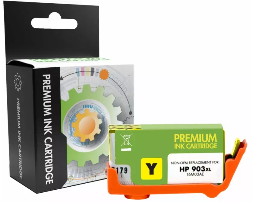 STATIC Ink cartridge compatible with HP T6M11AE 903XL yellow remanufactured 825 pages