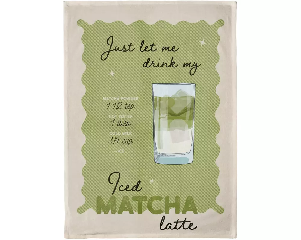 Chic Mic Geschirrtuch Iced Matcha Grün/Beige