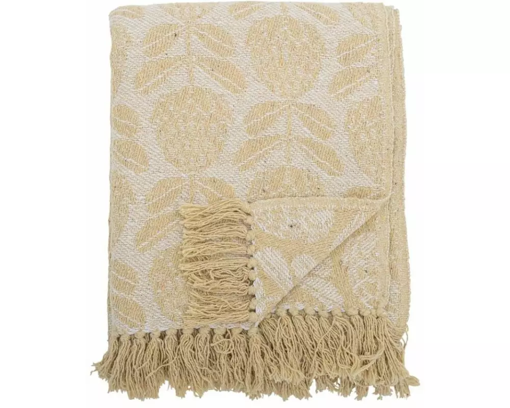 Bloomingville Tagesdecke Pratello, 155 x 130 cm, Gelb