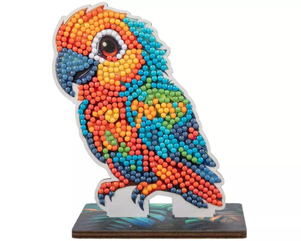 CRAFT Buddy Bastelset Parrot Crystal Art Wildlife Buddies