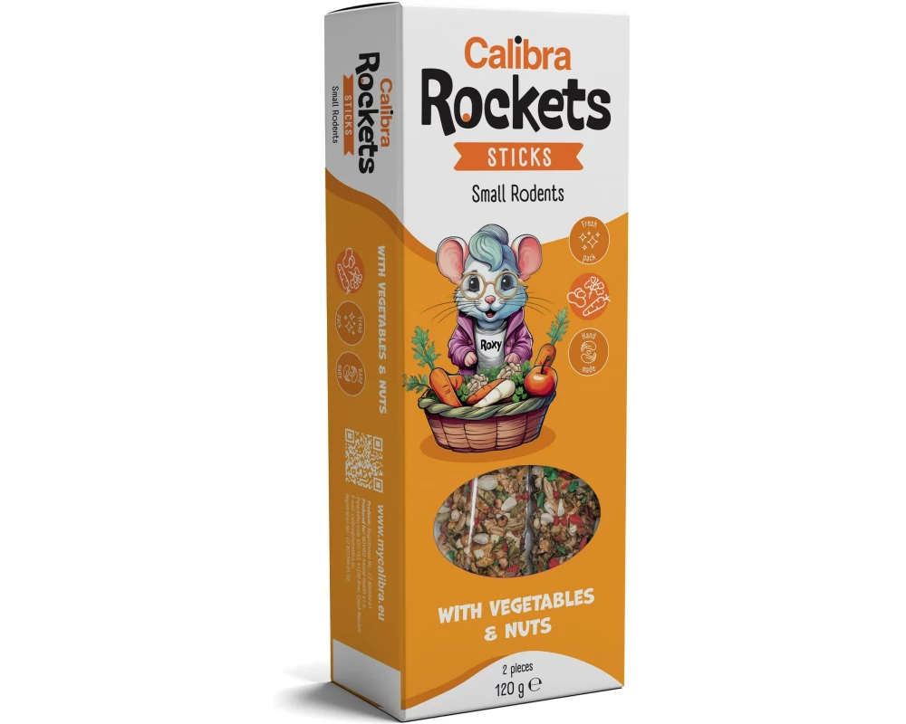 Calibra Gemüse und Nuss Sticks kleine Nager 2 Stück