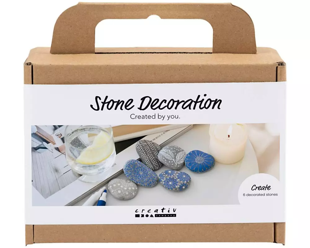 Creativ Company Bastelset Steine bemalen Blau
