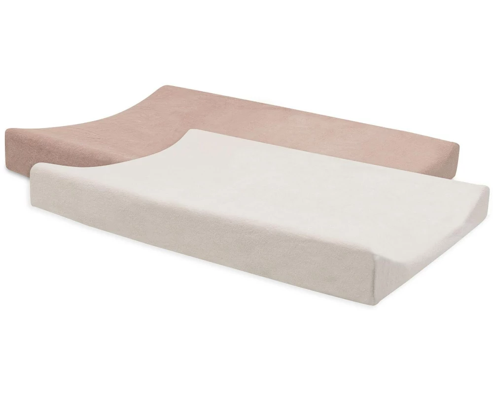 Jollein Wickelauflagenbezug 50 x 70 cm, Wild Rose/Ivory