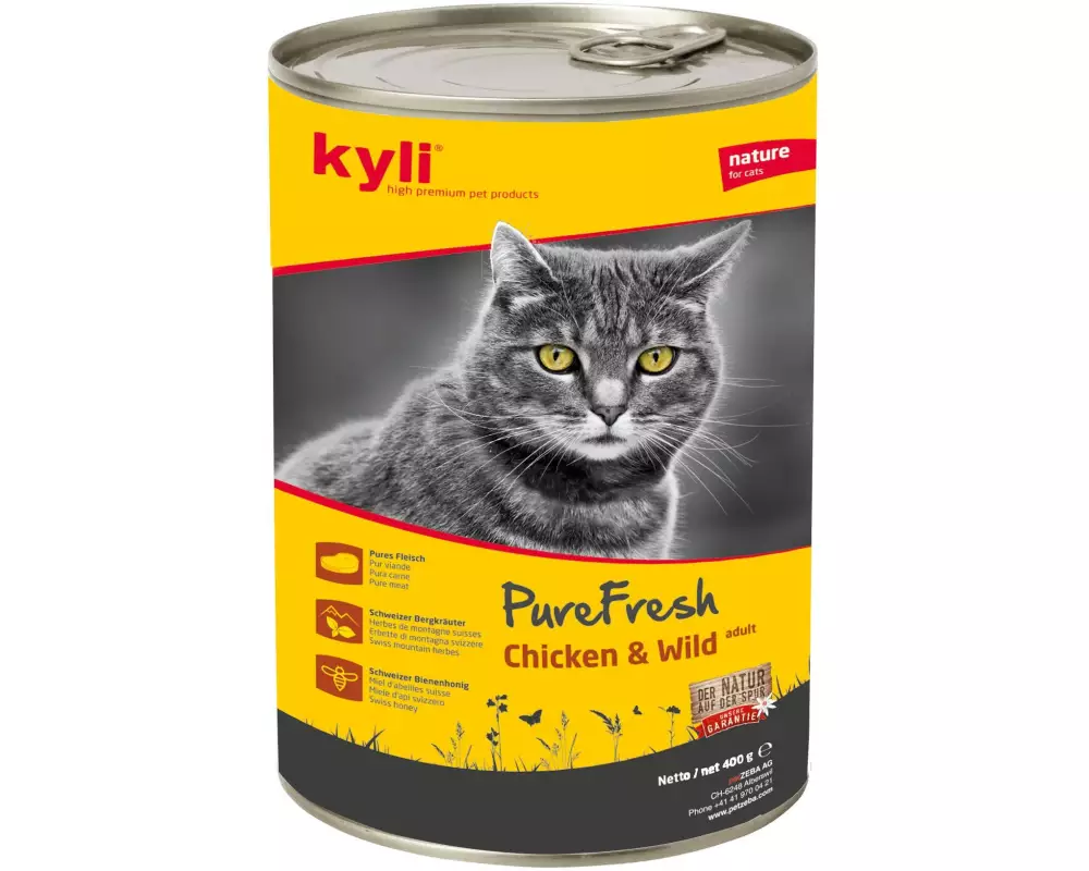 kyli Nassfutter PureFresh Chicken & Wild, 6 x 400 g