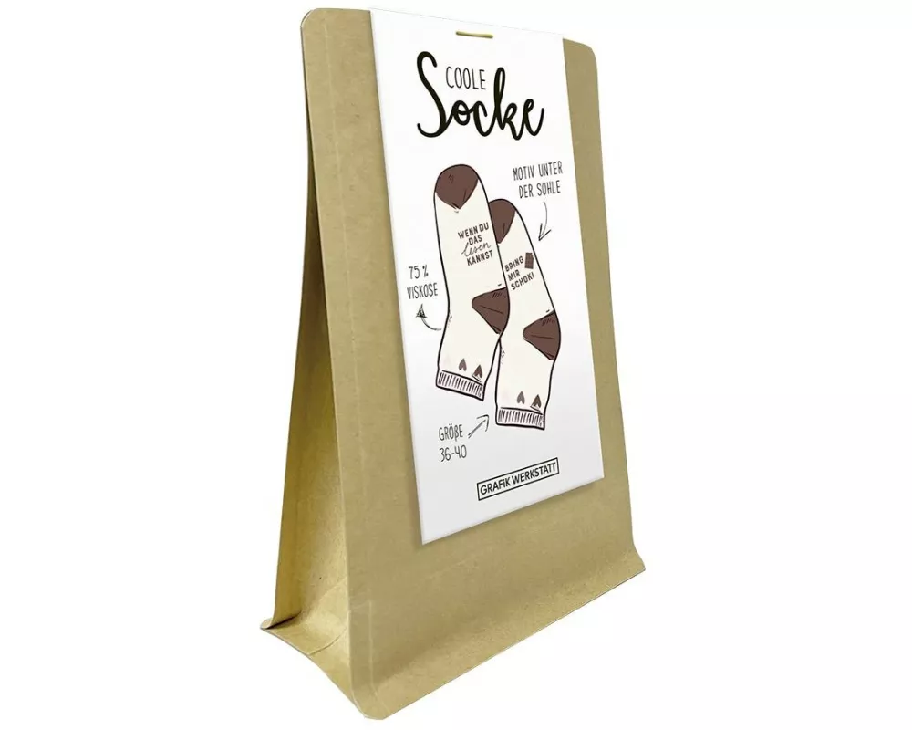 Grafik Werkstatt Coole Socke Schoki