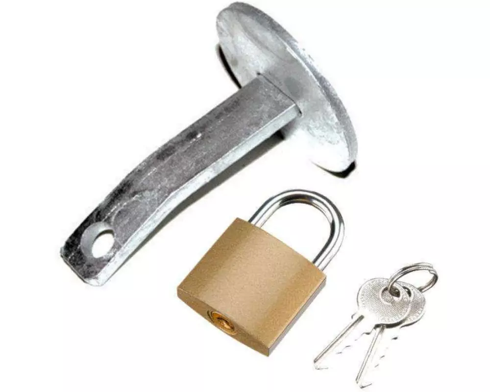 Verwo Vorhängeschloss Silber Stahl