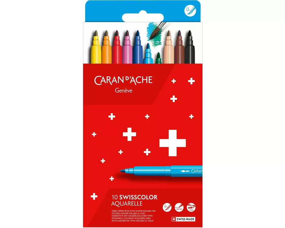 Caran d'Ache Fasermaler Swisscolor Standard Mehrfarbig