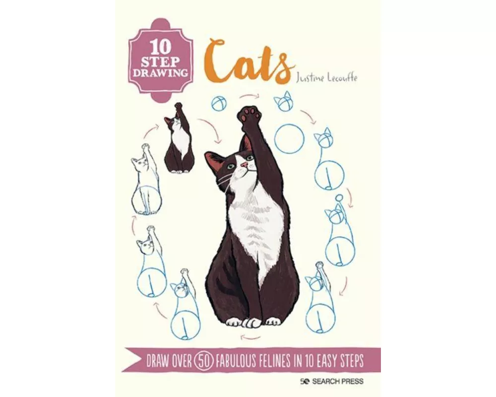 10 Step Drawing: Cats