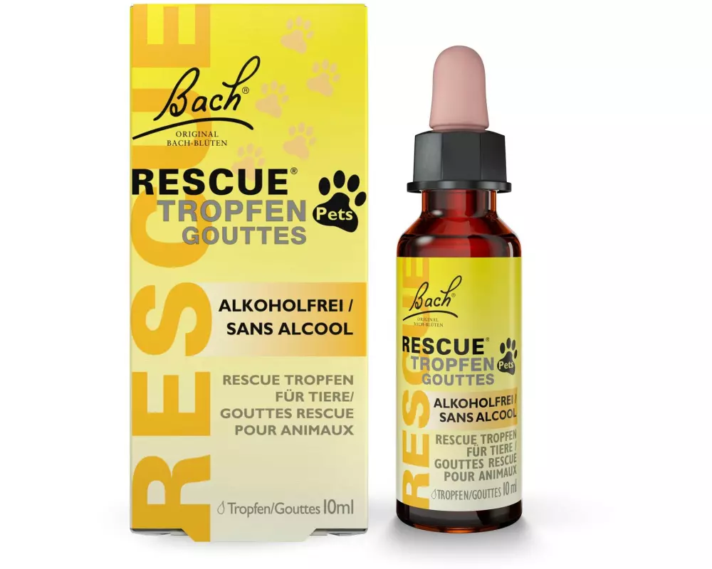 Rescue Tropfen Pets Bachblüten für Tiere 10 ml