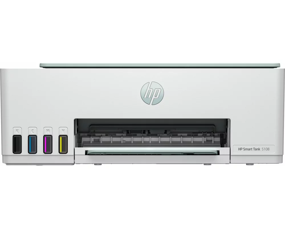 HP Smart Tank 5108, AiO Printer, Color Inkjet A4 12ppm Print Copy Scan USB Wi-Fi