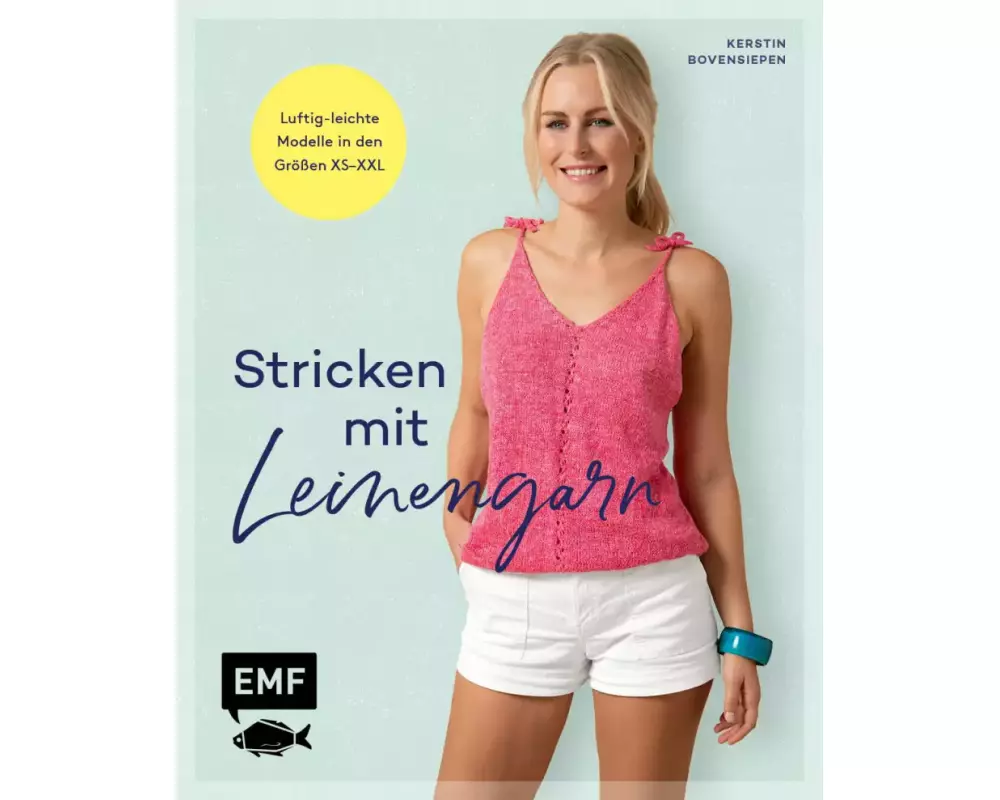 Stricken mit Leinengarn