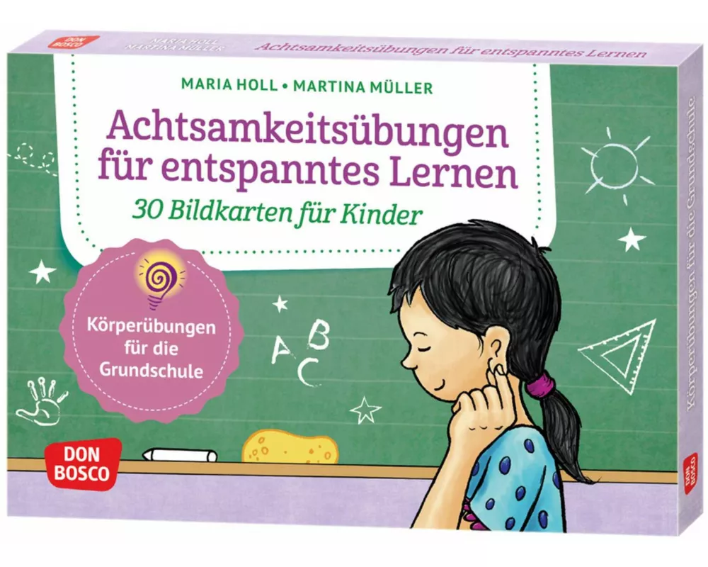 Achtsamkeitsübungen für entspanntes Lernen. 30 Bildkarten für Kinder