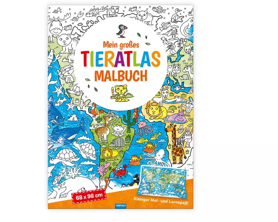 Trötsch Malbuch Mein großes Tieratlas Malbuch