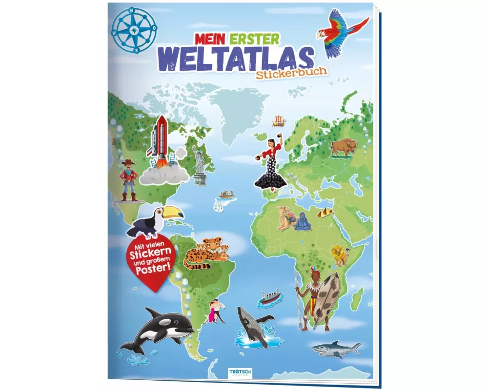 Stickerbuch "Mein erster Weltatlas"