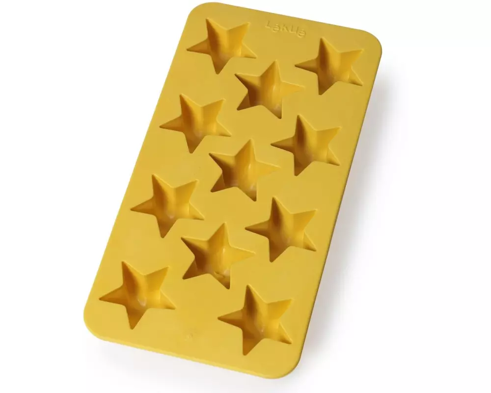 Lékué Eiswürfelform Stern Gelb