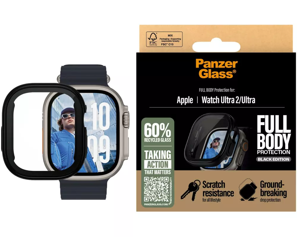 Panzerglass Full Body Protection Apple Watch Ultra 2 Schwarz