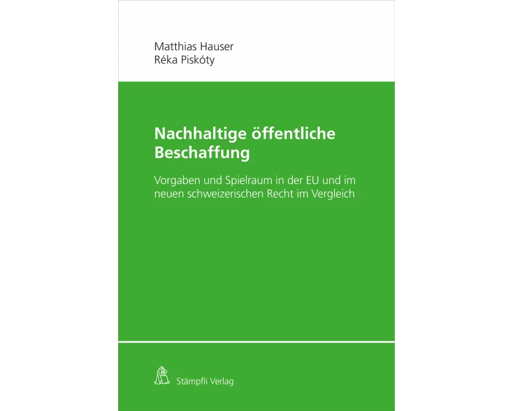 Nachhaltige öffentliche Beschaffung