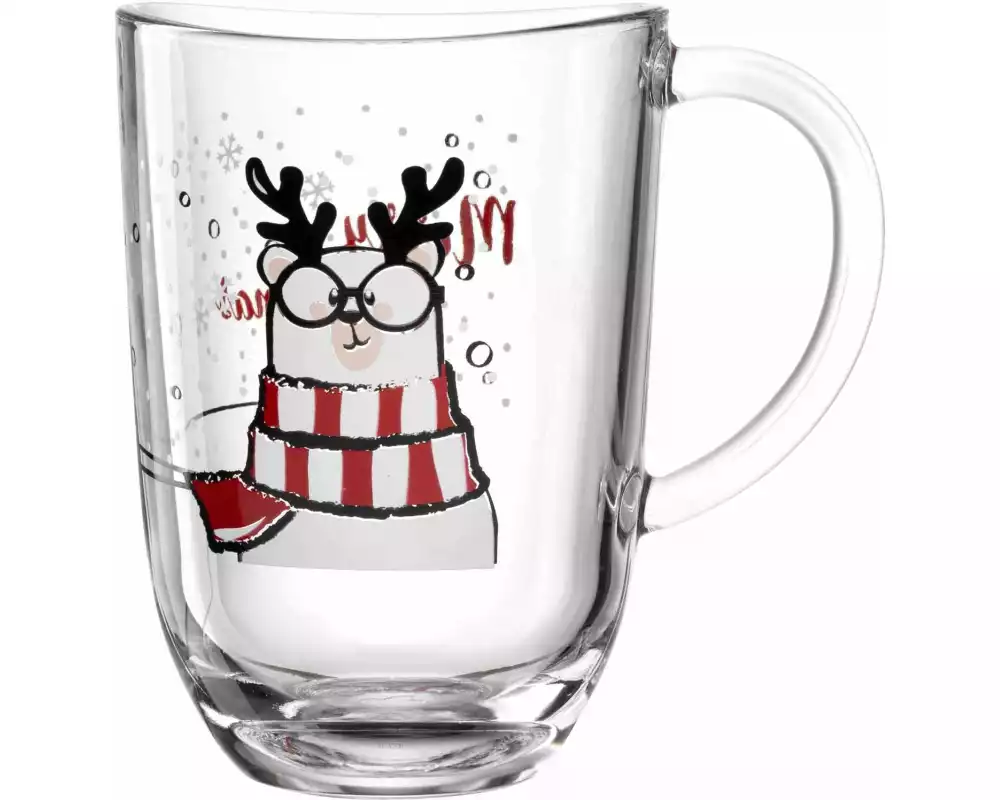 Leonardo Tasse Capanna Eisbär 380 ml, 1 Stück, Transparent