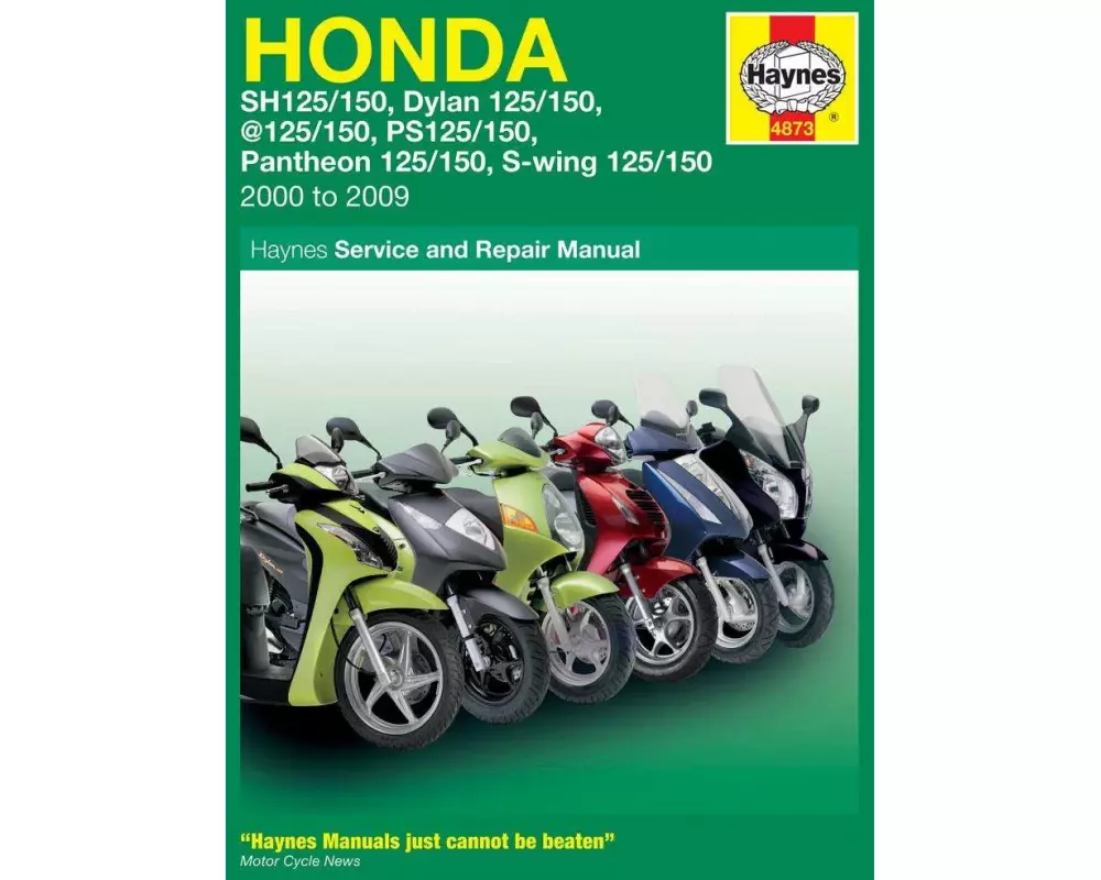 Honda 125 Scooters (SH, SES, NES, PES & FES 125) (00 - 09)