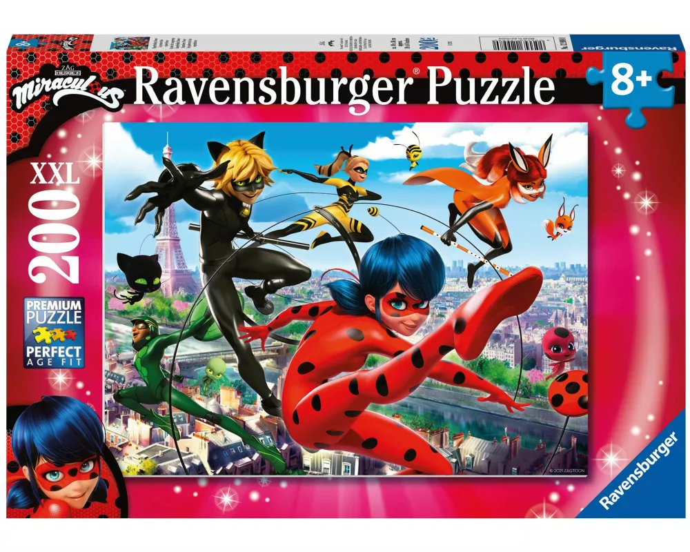 Kinderpuzzle 200 XXL Teile - Miraculous - Superhelden-Power