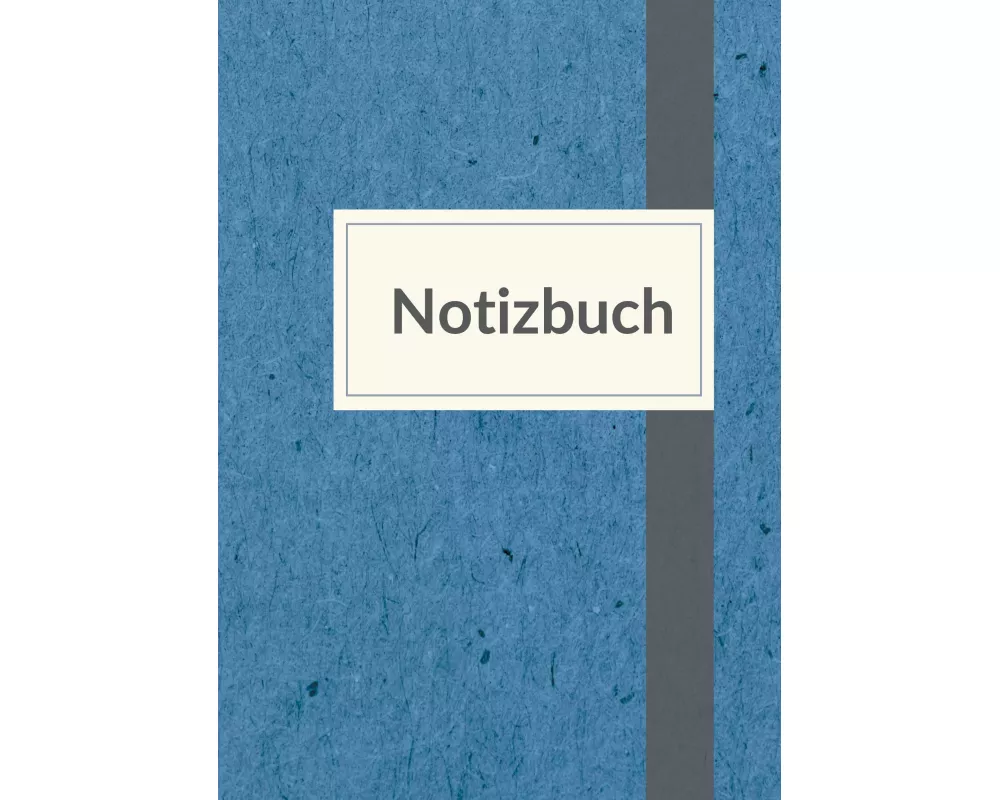 Notizbuch A5 liniert - 100 Seiten 90g/m² - Soft Cover blau meliert - FSC Papier