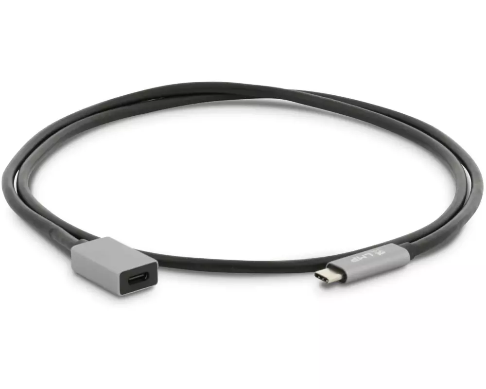 LMP USB 3.1 Adapter USB-C – USB-C 1 m Verlängerung Spacegrau