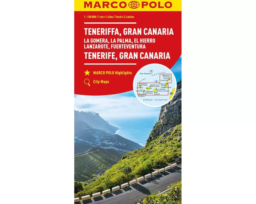 MARCO POLO Regionalkarte Teneriffa, Gran Canaria 1:150.000